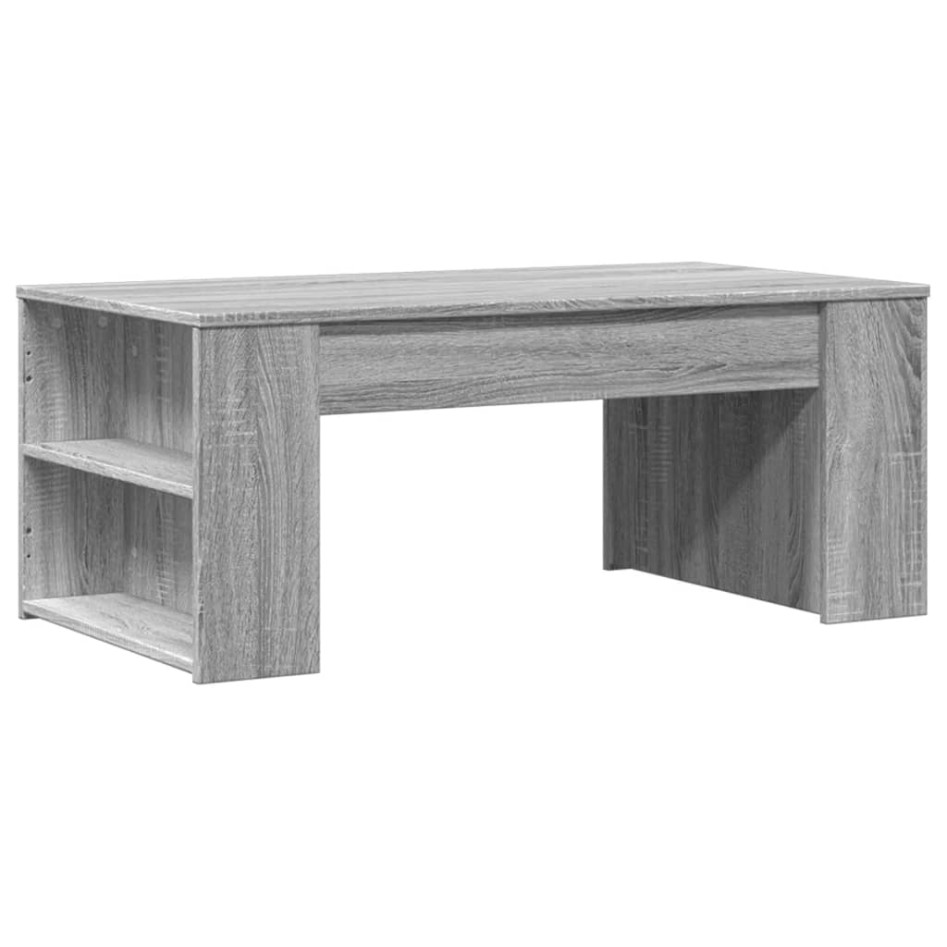 Mesa de centro madera de ingeniería gris Sonoma 102x55x42