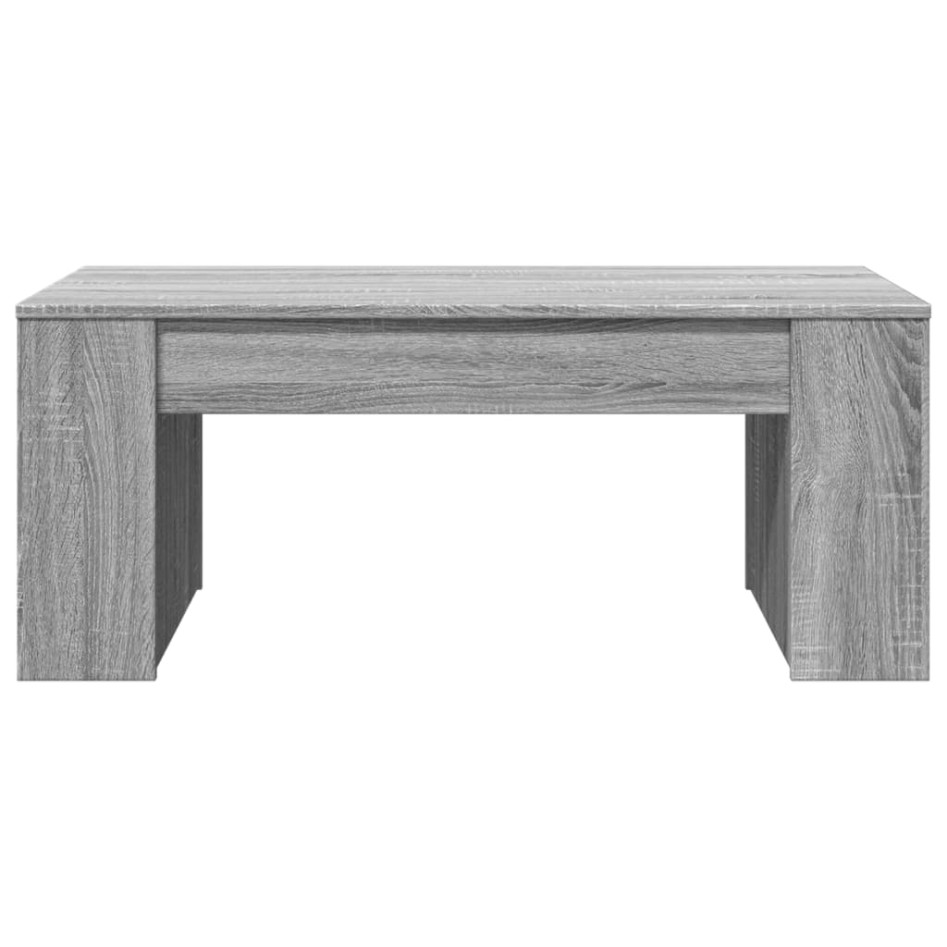 Mesa de centro madera de ingeniería gris Sonoma 102x55x42