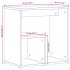 Mesas auxiliares 2 uds madera de ingeniería negro 50x30x50