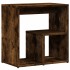 Mesa auxiliar 2 uds madera ingeniería roble ahumado 50x30x50
