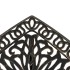 Mesa de jardín aluminio fundido bronce 53x53x53