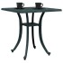 Mesa de jardín aluminio fundido verde 53x53x53