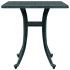 Mesa de jardín aluminio fundido verde 53x53x53