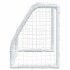 Porterías fútbol niños y balón 2 uds metal blanco 64x35x48