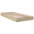 Estructura de cama sin colchón madera roble Sonoma 75x190