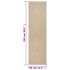 Alfombra ZIZUR apariencia de yute interior y exterior 80x250
