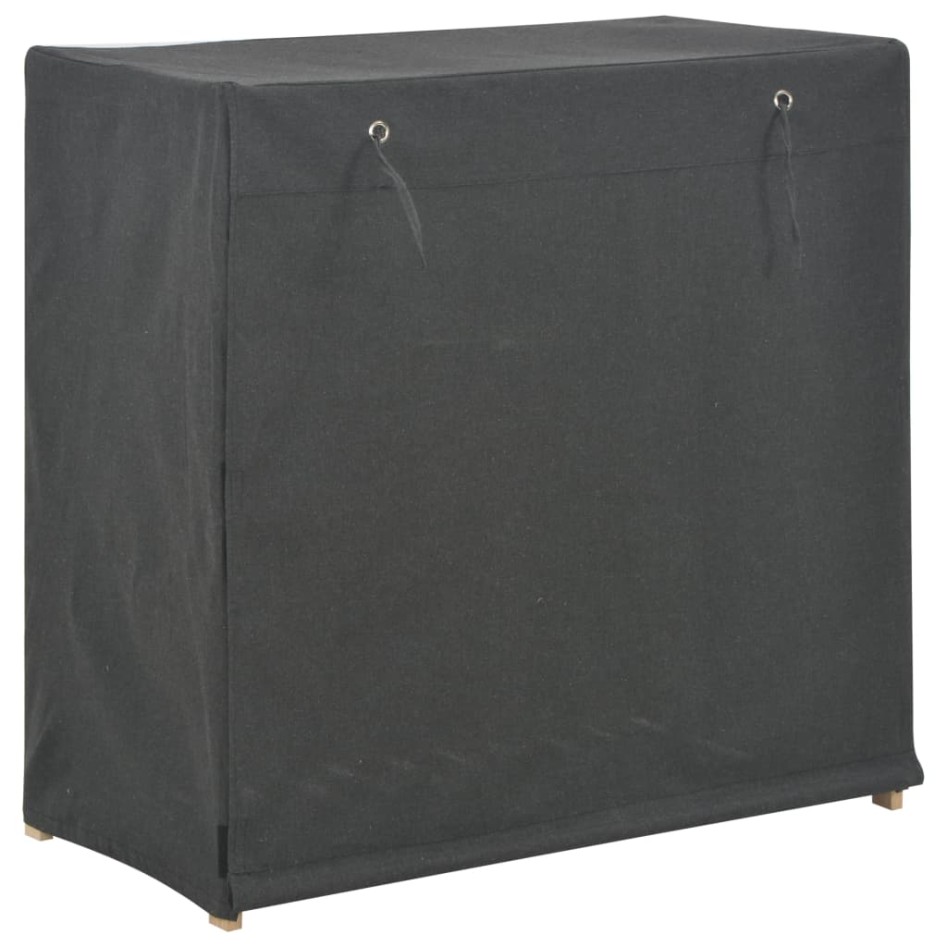 Mueble zapatero con funda de tela gris 79x40x80