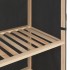 Mueble zapatero con funda de tela gris 79x40x80