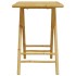 Mesa plegable de jardín de bambú 55x55x75