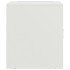 Mesitas de noche 2 unidades acero blanco 34,5x39x44