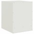Mesitas de noche 2 unidades acero blanco 34,5x39x44