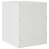 Mesitas de noche 2 unidades acero blanco 34,5x39x44