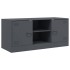 Mueble para TV de acero gris antracita 99x39x44