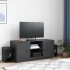 Mueble para TV de acero negro 99x39x44