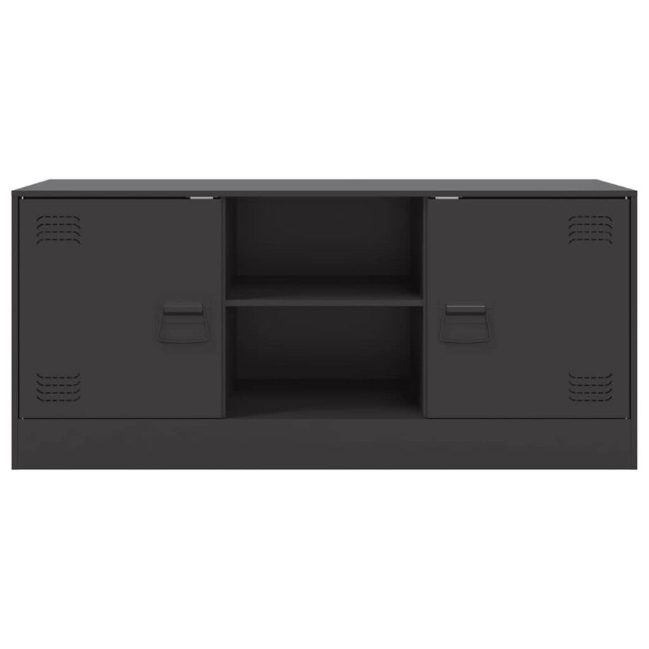 Mueble para TV de acero negro 99x39x44