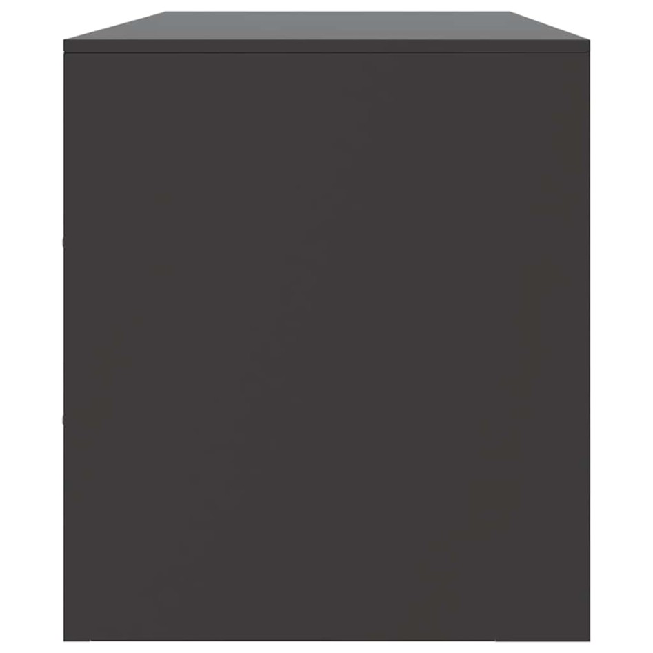 Mueble para TV de acero negro 99x39x44