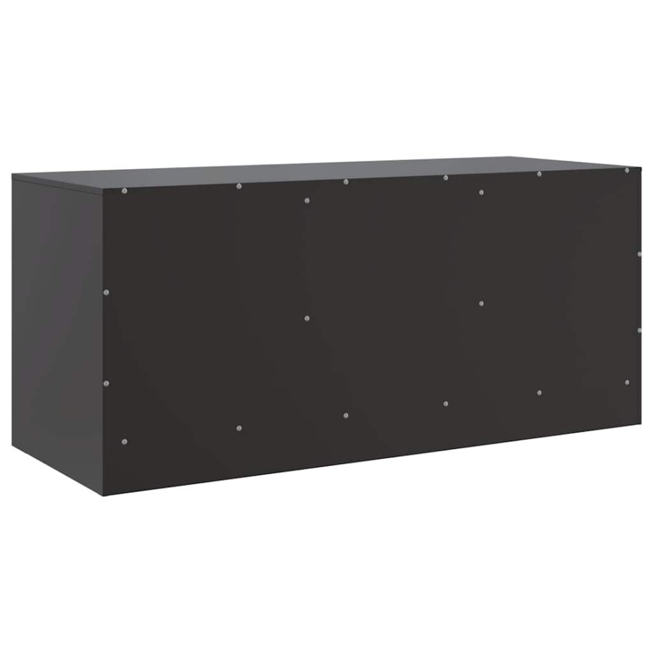 Mueble para TV de acero negro 99x39x44