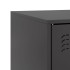Mueble para TV de acero negro 99x39x44