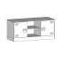 Mueble para TV de acero negro 99x39x44