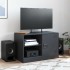 Mueble para TV de acero negro 67x39x44
