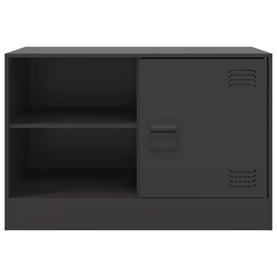 Mueble para TV de acero negro 67x39x44