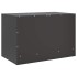 Mueble para TV de acero negro 67x39x44