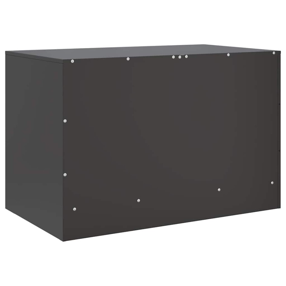 Mueble para TV de acero negro 67x39x44