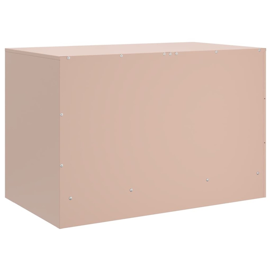 Mueble para TV de acero rosa 67x39x44