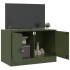 Mueble para TV de acero verde oliva 67x39x44