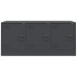 Mueble para TV de acero gris antracita 99x39x44