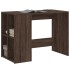 Escritorio de madera de ingeniería marrón roble 102x50x75