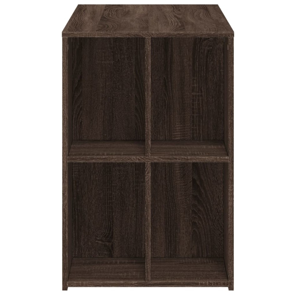 Escritorio de madera de ingeniería marrón roble 102x50x75