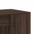 Escritorio de madera de ingeniería marrón roble 102x50x75