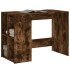 Escritorio de madera de ingeniería roble ahumado 102x50x75