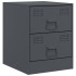 Mesitas de noche 2 unidades gris antracita 34,5x39x44