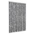 Cortina antimoscas chenilla gris y negro 118x220