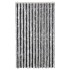 Cortina antimoscas chenilla gris y negro 118x220