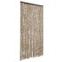 Cortina antimoscas chenilla beige y marrón 118x220