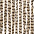 Cortina antimoscas chenilla beige y marrón 118x220