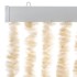 Cortina antimoscas chenilla beige y blanco 118x220