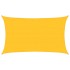 Toldo de vela rectangular HDPE amarillo 160 g/m² 5x8