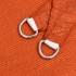Toldo de vela rectangular HDPE naranja 160 g/m² 6x7