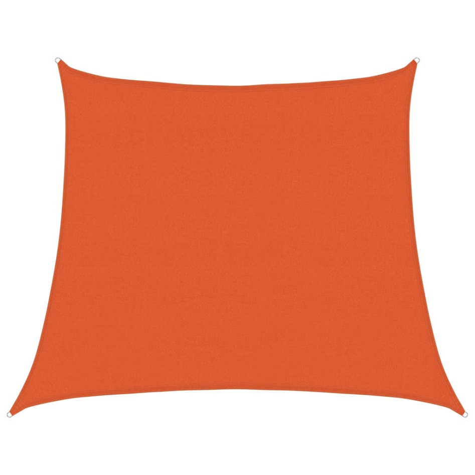 Toldo de vela trapecio HDPE naranja 160 g/m² 4/5x4