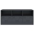 Mueble para TV de acero gris antracita 99x39x44
