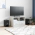Mueble para TV de acero blanco 67x39x44