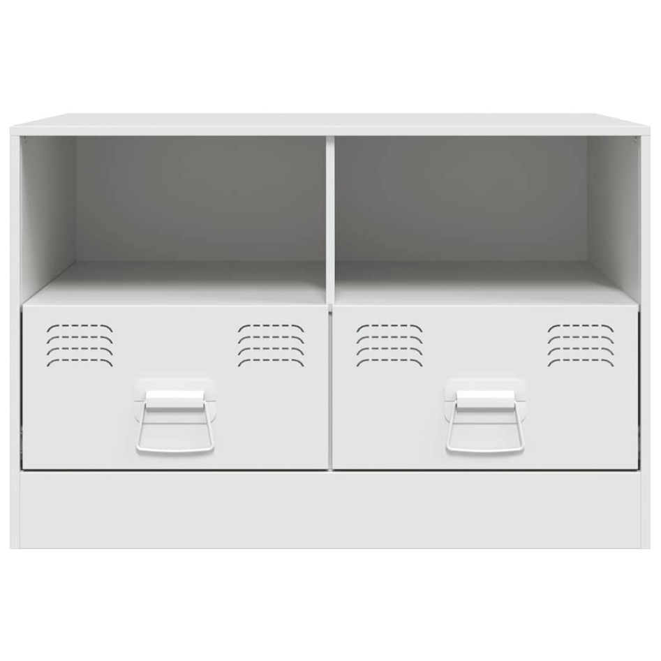 Mueble para TV de acero blanco 67x39x44