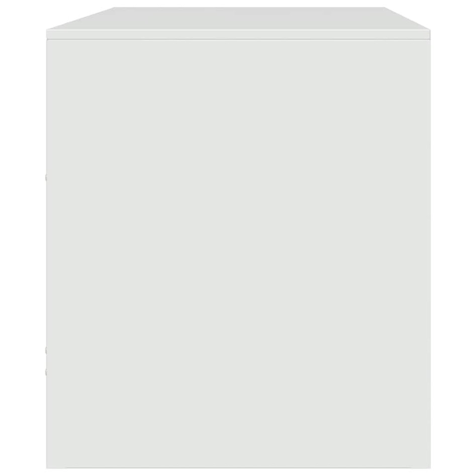 Mueble para TV de acero blanco 67x39x44