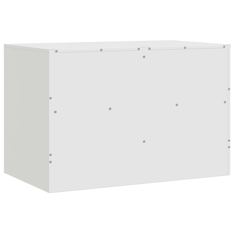 Mueble para TV de acero blanco 67x39x44