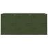 Mueble de TV de acero verde oliva 99x39x44