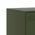 Mueble de TV de acero verde oliva 99x39x44